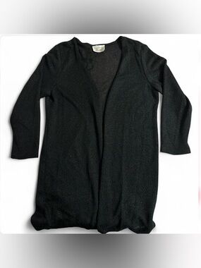 Women’s Black Open Sheer Cardigan